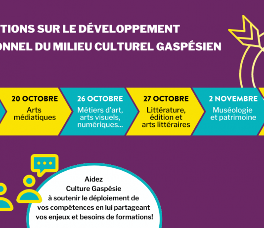 Formation : Culture Gaspésie entreprend une série de consultations