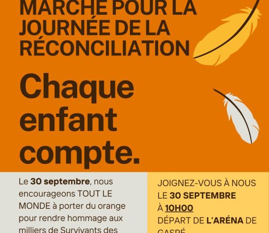 Marche pour la Journée de la réconciliation : Parce que chaque enfant compte