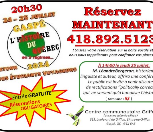 Revisiter l’histoire du Québec par le théâtre musical