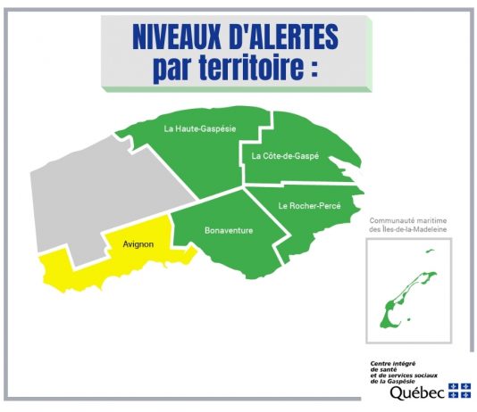 La MRC D’Avignon passe en alerte jaune