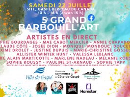 Des artistes à l’œuvre au 5e Grand Barbouill’Art de Gaspé