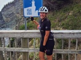 Jusqu’au Bout du monde en vélo pour récolter des fonds contre la violence conjugale