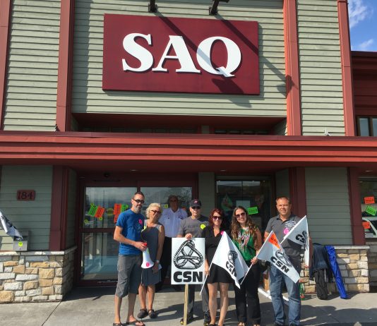2e journée de grève dans les SAQ de la Gaspésie et des Îles