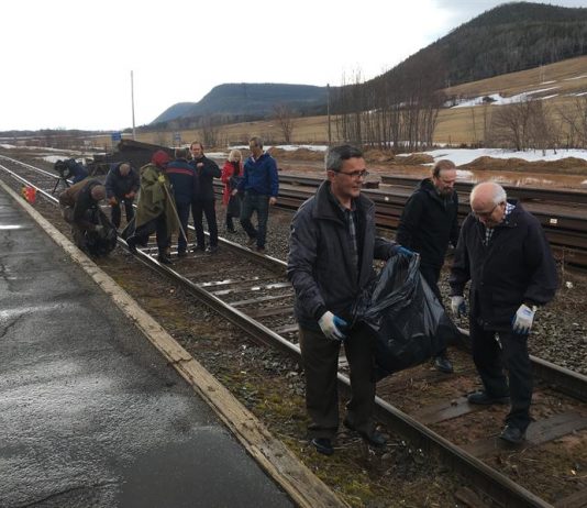 Mobilisation pour le rail à Carleton-sur-Mer