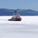 Absence de glace dans le golfe