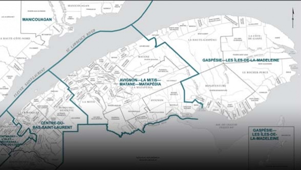 Révision de la carte électorale provinciale  Disparition d'un comté dans  l'Est du Québec
