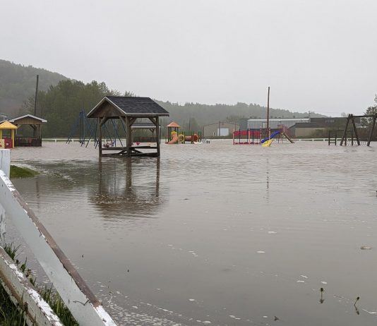 Fortes précipitations sur la région de Gaspé