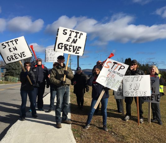 Grève tournante en Gaspésie