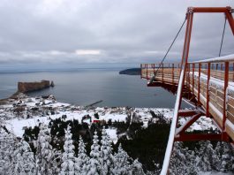 Géoparc Percé: Inauguration de la plateforme et d’une tyrolienne le printemps prochain.