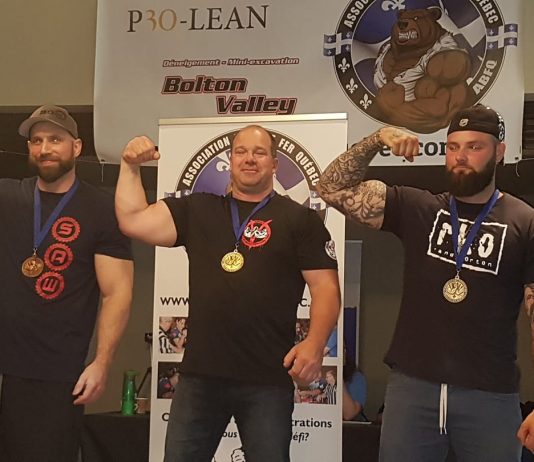 Éric Cotton remporte le championnat provincial Bras de Fer