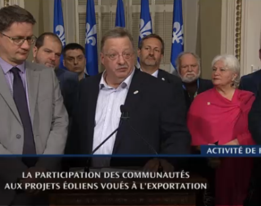 Le PQ appuie les municipalités qui veulent devenir partenaires des futurs parcs éoliens