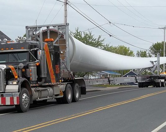 Les pales prennent la route du Sud